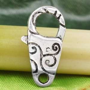  Antique Silver Huge Lobster Claw Clasp 26mm/1 with Funy 