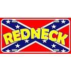 Smart Blonde LP   051 Redneck on Confederate Flag License Plate   A124