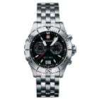Wenger Mens Dress Watch with Black Dial. Stainless Steel link band.
