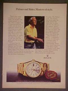 Arnold Palmer Golf Masters Pro Rolex Watch Watches AD  