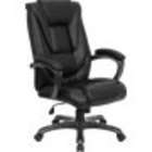 Flash Furniture GO 7194B BK GG Black Leather Office Chair