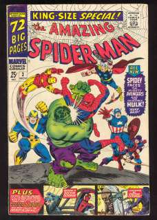 Marvel Comics, Amazing Spider Man Annual #3, 1966 VF   