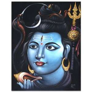 Ruthlessly Shiva~Bali Paintings~Traditional Art~Canvas  