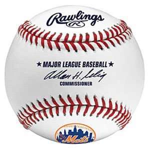  Rawlings New York Mets Official MLB Logo Baseball Sports 