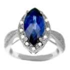 Blue Natural Sapphire Ring  