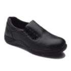 Blundstone Womens black leather slip on safety shoe style 743