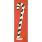   38 Festive Metallic Green Candy Cane Standing Christmas Decoration