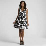 Corey P. Womens Pleated Floral Cotton Dress 