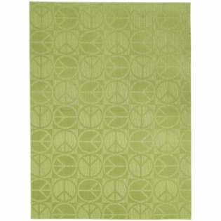   Carpet Lime peace sign Exact Size 7ft 6in. X 9ft. 6in. 
