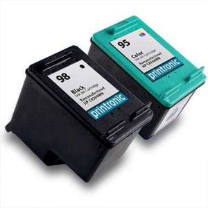 2pk Printronic For HP 98 95 Ink Photosmart C4183 C4188 D5160 2570 2575