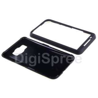 Hard Black Rubber Case Cover for HTC T Mobile HD2 Phone  