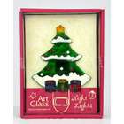 LSArts, Inc Christmas Tree Night Light Glass with Swivel Plug