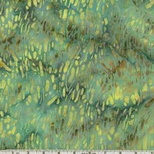  44 Wide Batik Impressions Splatter Teal Fabric By The 