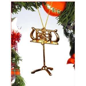  Gold Music Stand tree Ornament 