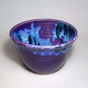 Large Purple Frost Ceramic Bowl by Moonfire Pottery 