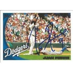 Juan Pierre Signed Los Angeles Dodgers 2010 Topps Card