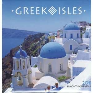  16 Month 2011 Wall Calendar   Greek Isles (8 x 8 closed 