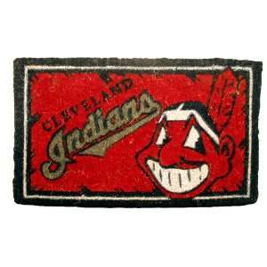  18x30Welcome Mat Bleached Cleveland Indians Everything 