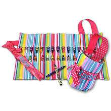   Crayola Crayon Keeper Pink Stripe   Princess Linens   BabiesRUs