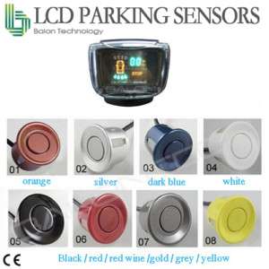 Car LCD Display 4 Parking Sensor Reverse backup Radar  
