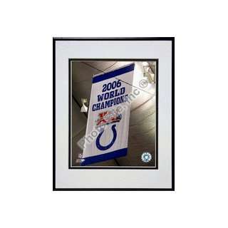 Indianapolis Colts Super Bowl XLI Championship Banner Double Matted 