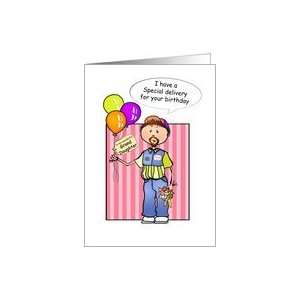   Birthday Special Delivery Paper Greeting Cards Card Toys & Games