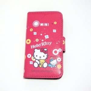  hello kitty baby flip leather case for iphone 4 4G Cell 