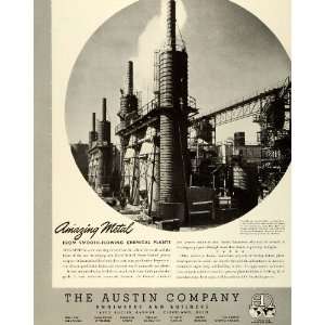  Chemical Plant WWII War Production   Original Print Ad