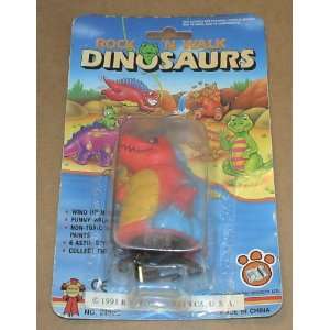  rock n walk wind up dinosaur red Toys & Games