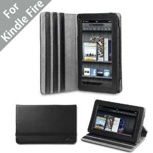 Acase Kindle Fire Premium Micro Fiber Leather Case with built in Stand 