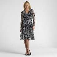 Fashions Womens Seamed Lace Floral Print Dress and Jacket at 