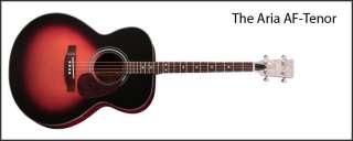 ARIA AF Tenor Acoustic Guitar Solid Top NEW Superb Tone  