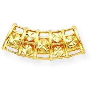    14K Gold Barrel Slide Pendant Polished Jewelry New Jewelry