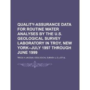 Quality assurance data for routine water analyses by the U.S 