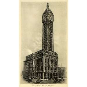  1907 Print Singer Tower Building New York City Sewing 