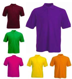 Mens Classic Pique 220gsm Polo T Shirts Sizes XS to 4XL   WORK CASUAL 