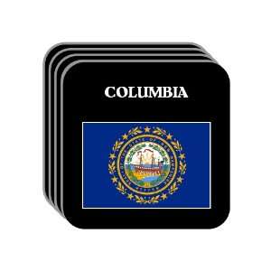  US State Flag   COLUMBIA, New Hampshire (NH) Set of 4 Mini 