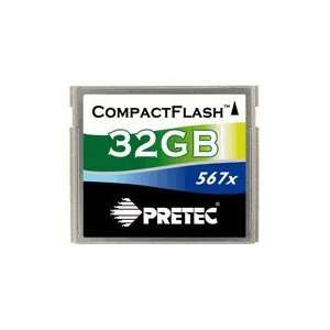  Pretec 32GB Compact Flash Card 567X Electronics