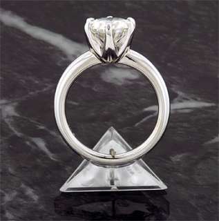 CT 14KW MOISSANITE SOLSTICE SOLITAIRE 6 PRONG RING  