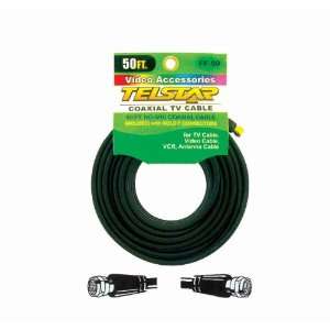  Telstar Ff 50 Black, 50ft.coaxial Cables (Gold Plated 