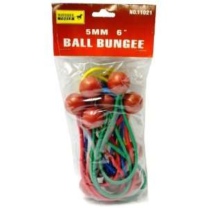  12 PIECE 6 Inch / 5MM Ball Bungee Cords ZR11021