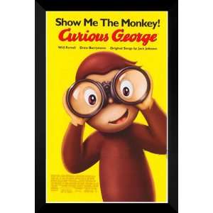  Curious George FRAMED 27x40 Movie Poster Will Ferrell 