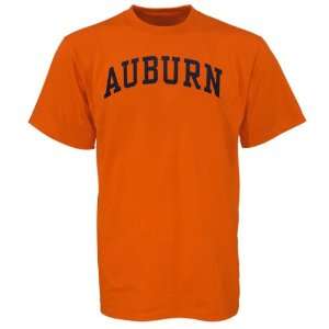  Auburn Tigers Orange Arch Logo T shirt