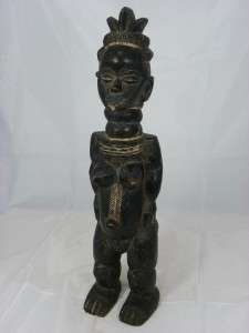 Beautiful Old African Tribal Art MENDE Figure Collectible Sierra Leone 