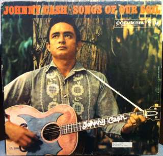 JOHNNY CASH songs of our soil LP vinyl CL 1339 VG 1959  
