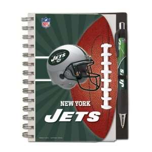  New York Jets Deluxe Hardcover, 5 x 7 Inches Notebook and 