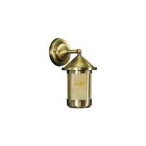  Open Box   Round Mission Flemish Brass Outdoor Wall Sconce 