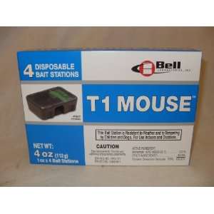  T1 Mouse Disposable Rodent Bait Stations   1box (4each 