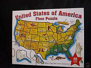 United States of America Melissa & Doug Floor Puzzle A+  