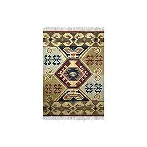    Wool and cotton rug, Ethnic Art (4.5x6)